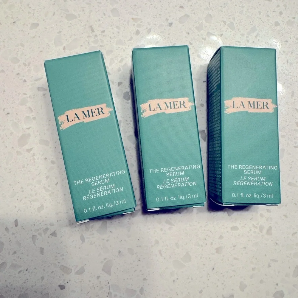 La Mer Regenerating Serum Set   3 boxes  .01 each box
